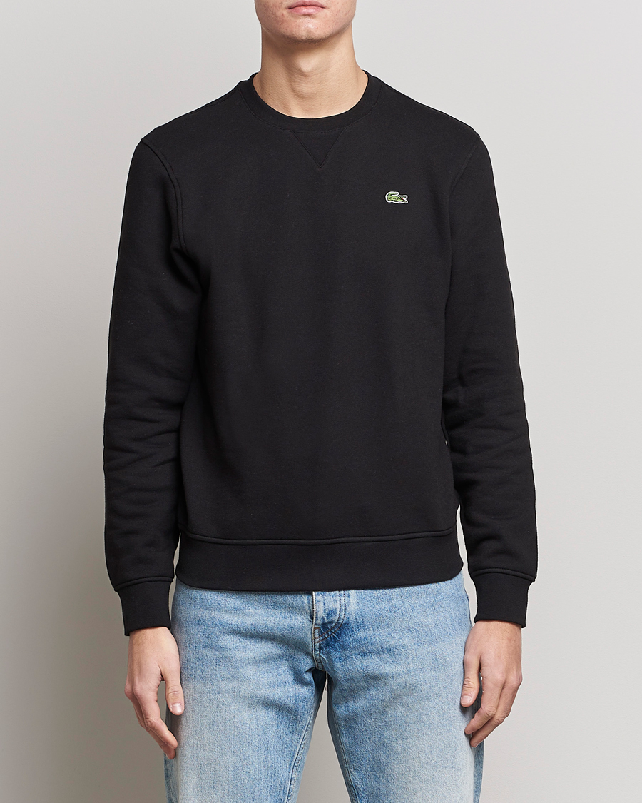 Herre | Training | Lacoste | Crew Neck Sweatshirt Black