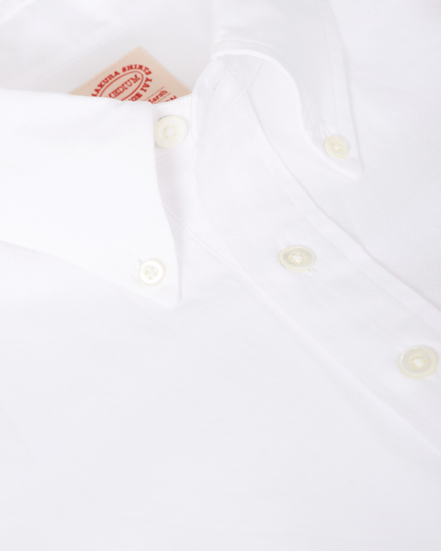 Herre | Skjorter | Kamakura Shirts | Vintage Ivy New York Popover Shirt White