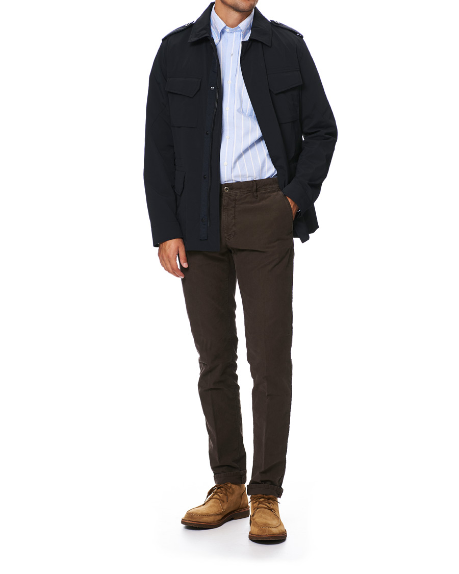 Herre | Skjorter | Kamakura Shirts | Slim Fit Oxford Sport Shirt Blue