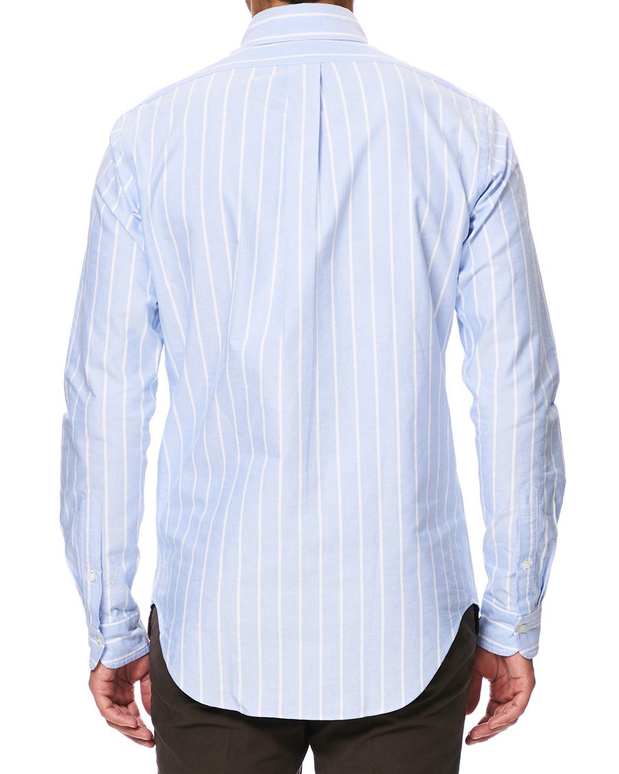 Herre | Skjorter | Kamakura Shirts | Slim Fit Oxford Sport Shirt Blue