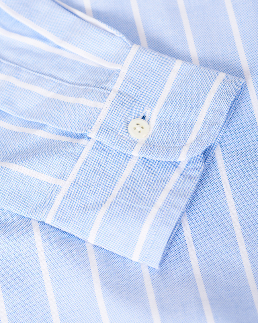 Herre | Skjorter | Kamakura Shirts | Slim Fit Oxford Sport Shirt Blue