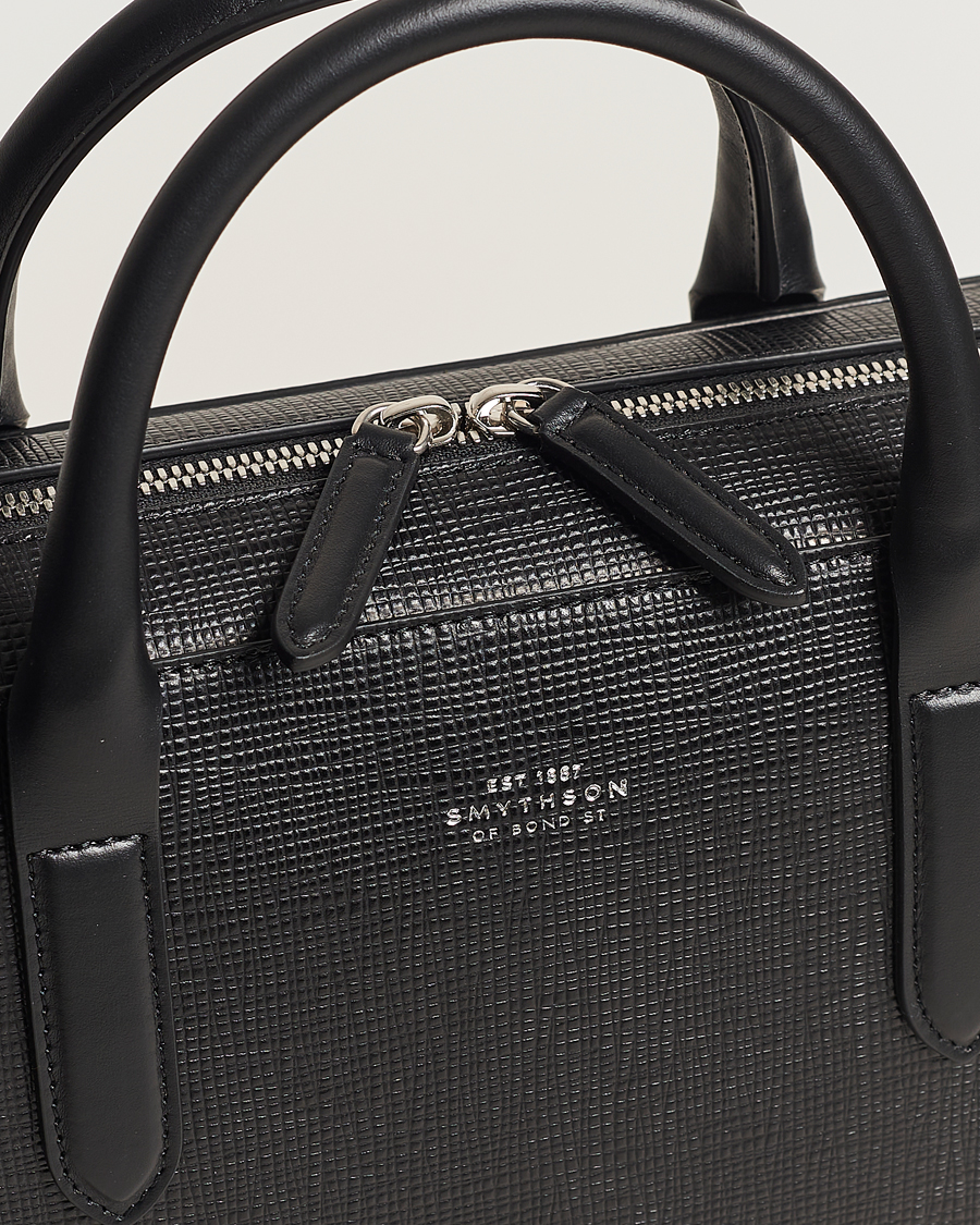 Herre | Tasker | Smythson | Panama Lightweight Briefcase Black