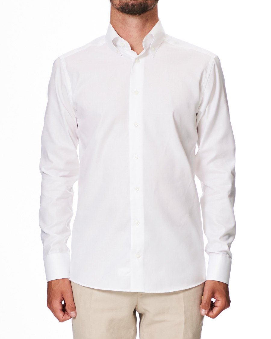 Herre | Skjorter | Eton | Slim Fit Royal Oxford Button Down Shirt White