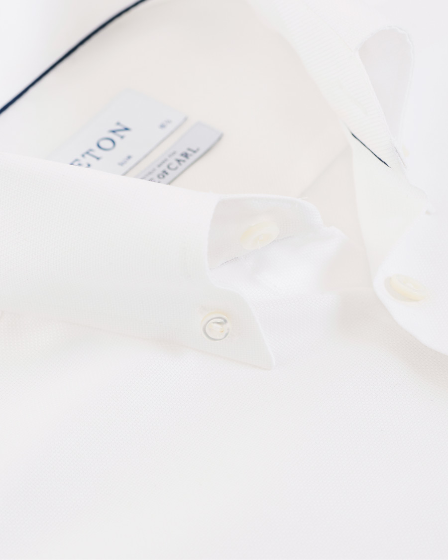 Herre | Skjorter | Eton | Slim Fit Royal Oxford Button Down Shirt White