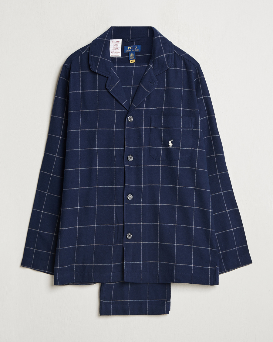 Herre | Polo Ralph Lauren Pyjama Set Navy Windowpane | Polo Ralph Lauren | Pyjama Set Navy Windowpane