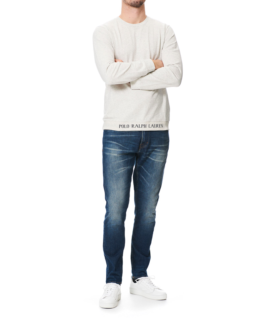 Herre | Trøjer | Polo Ralph Lauren | Logo Crew Neck Sweatshirt Heather Grey