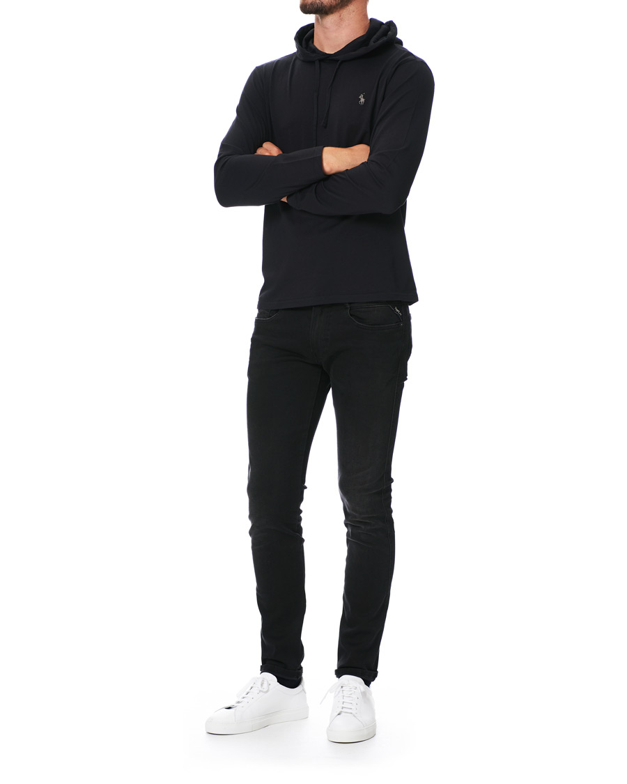 Herre | Trøjer | Polo Ralph Lauren | Long Sleeve Hoodie Polo Black