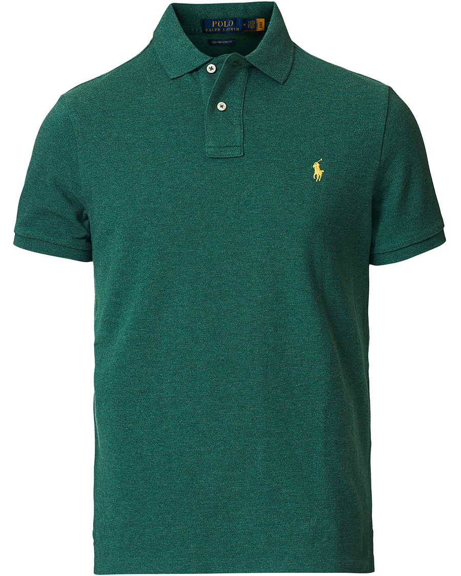 Herre | Polotrøjer | Polo Ralph Lauren | Custom Slim Fit Polo Green Heather