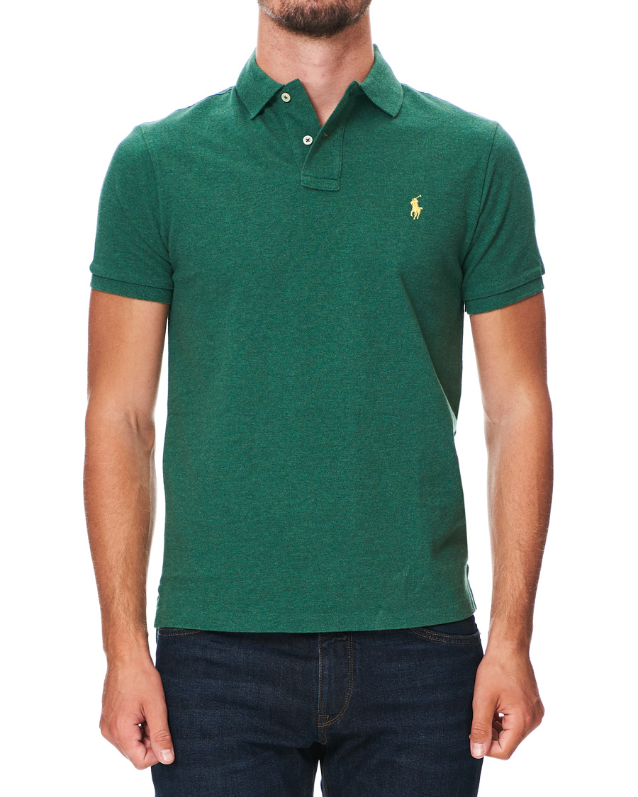Herre | Polotrøjer | Polo Ralph Lauren | Custom Slim Fit Polo Green Heather