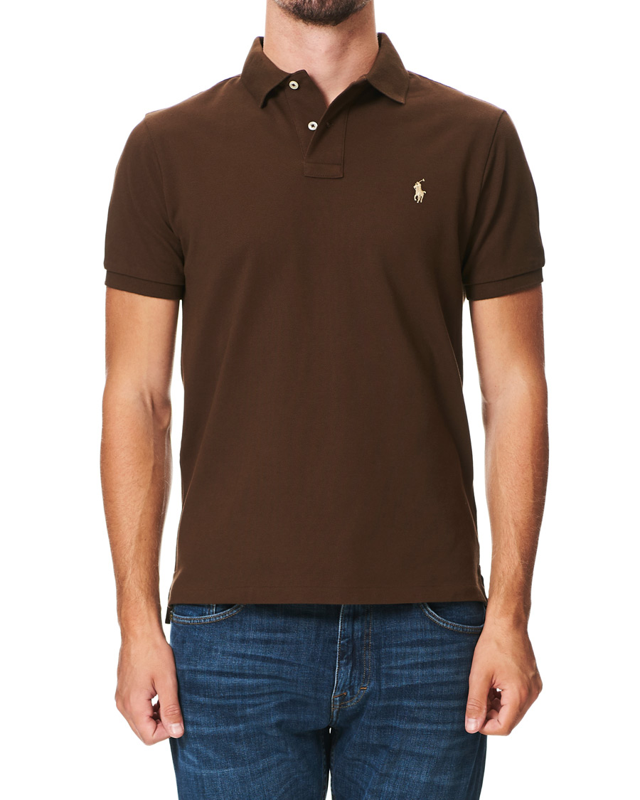 Herre | Polotrøjer | Polo Ralph Lauren | Custom Slim Fit Polo Cooper Brown