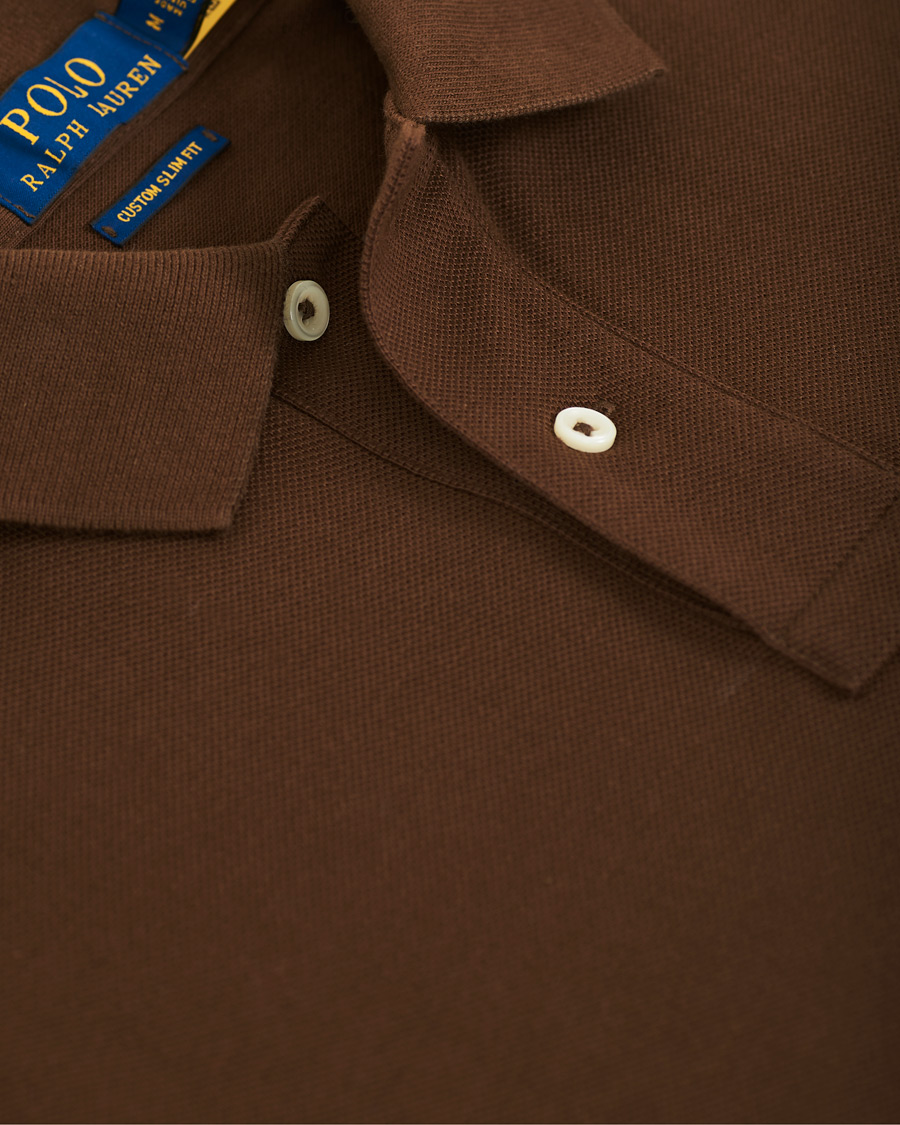Herre | Polotrøjer | Polo Ralph Lauren | Custom Slim Fit Polo Cooper Brown
