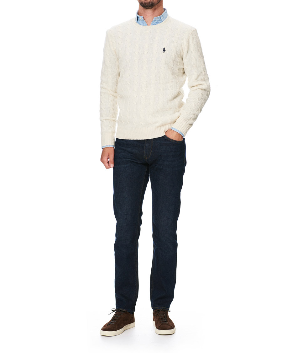 Herre | Trøjer | Polo Ralph Lauren | Wool/Cashmere Cable Sweater Cream