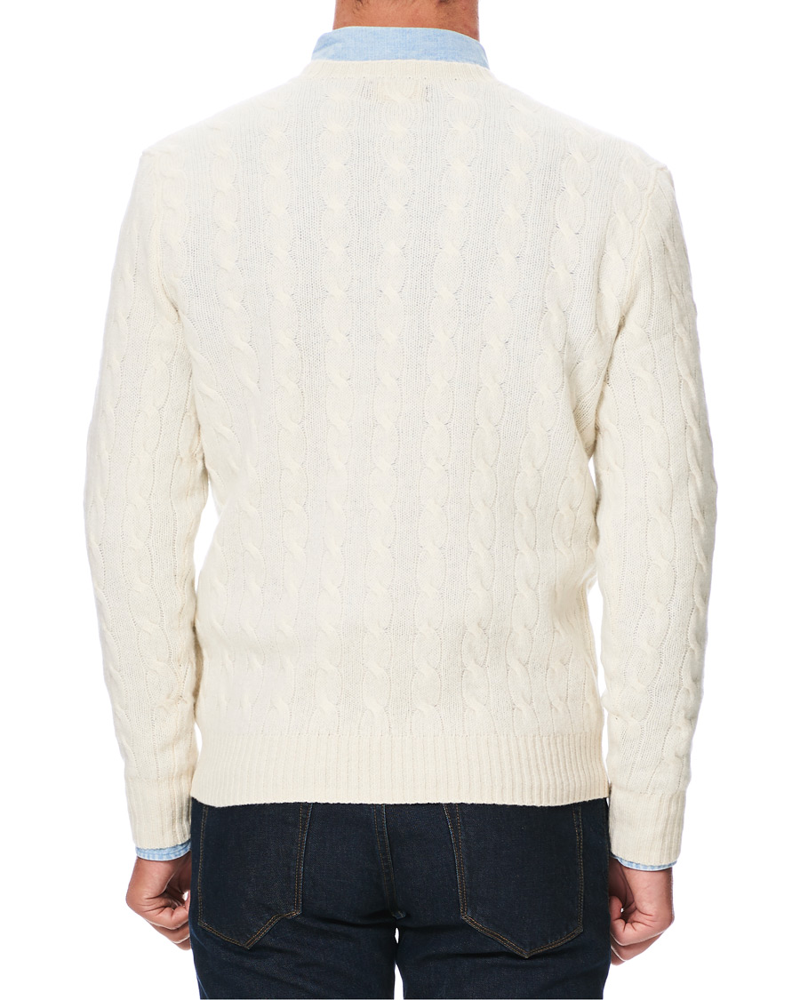 Herre | Trøjer | Polo Ralph Lauren | Wool/Cashmere Cable Sweater Cream
