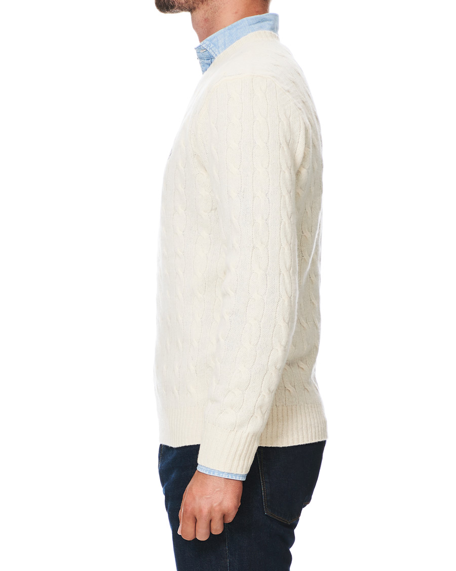 Herre | Trøjer | Polo Ralph Lauren | Wool/Cashmere Cable Sweater Cream