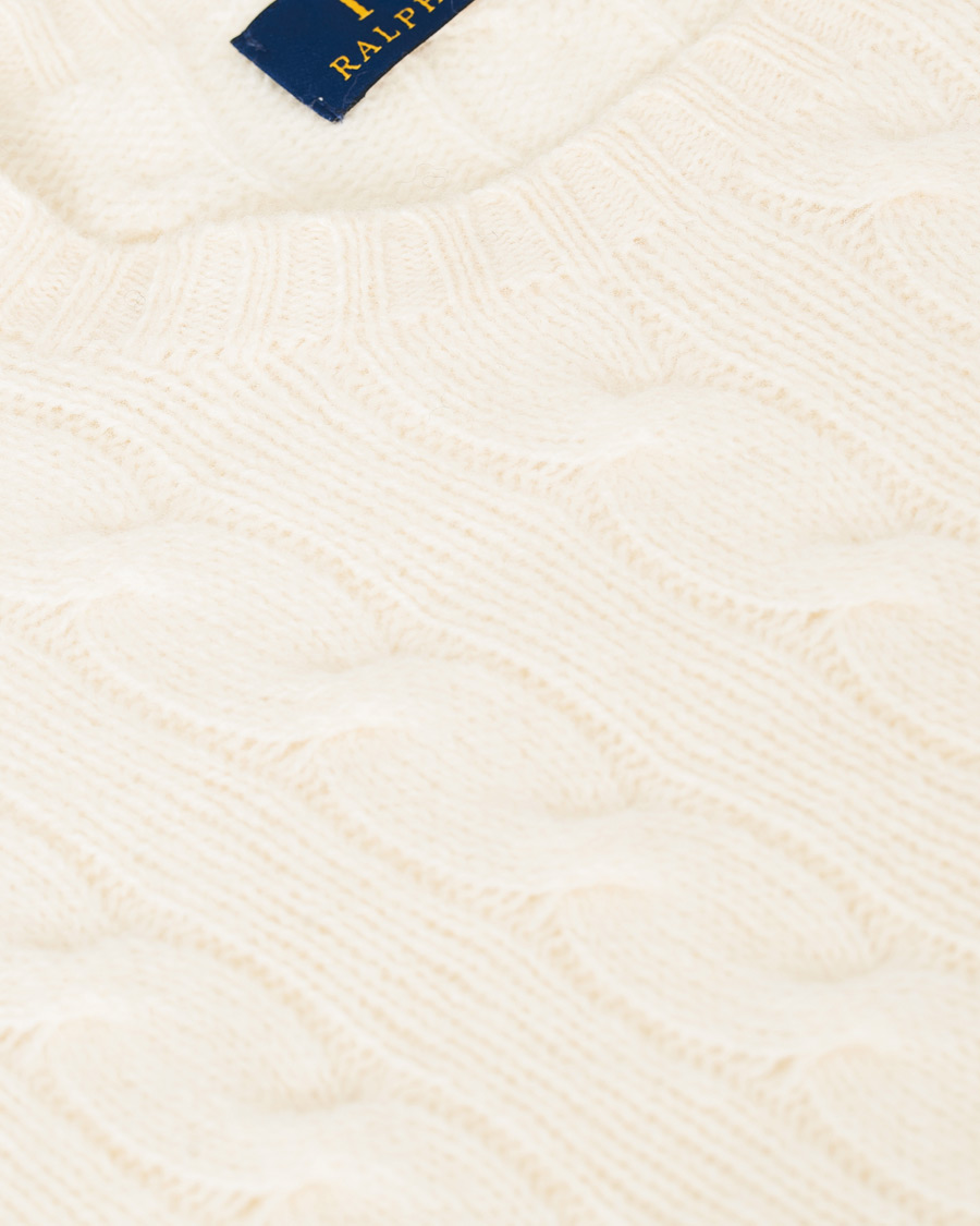 Herre | Trøjer | Polo Ralph Lauren | Wool/Cashmere Cable Sweater Cream