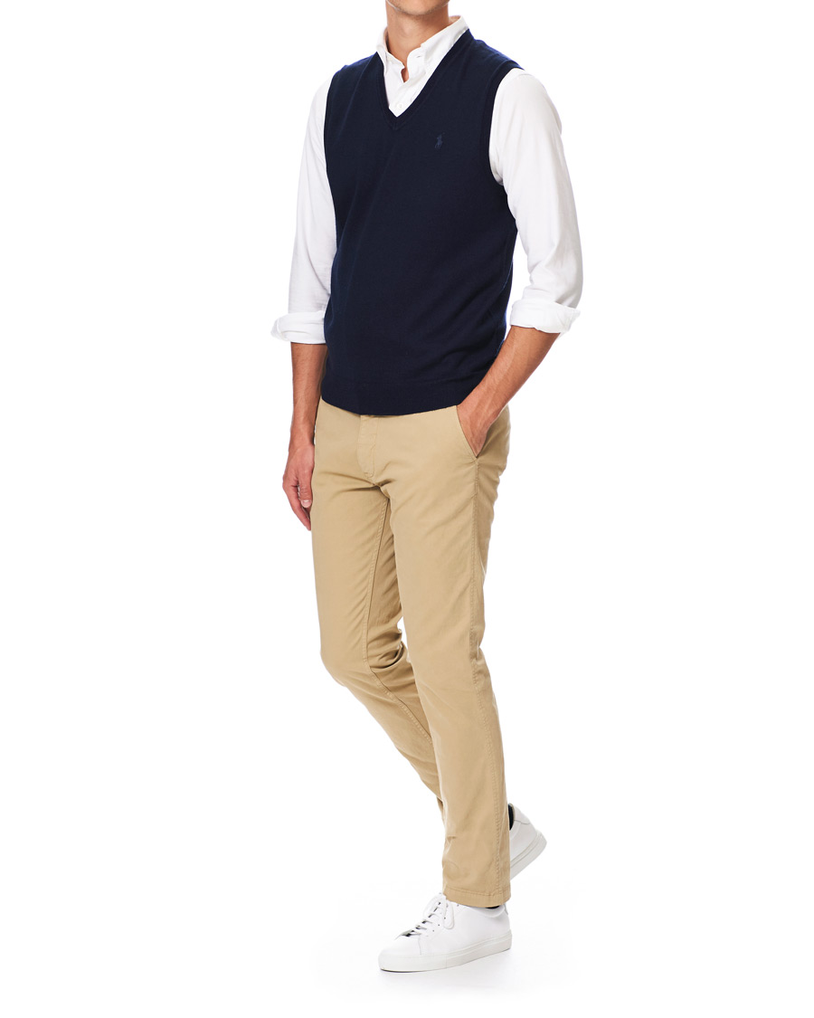 Herre | Trøjer | Polo Ralph Lauren | Merino Slipover Hunter Navy