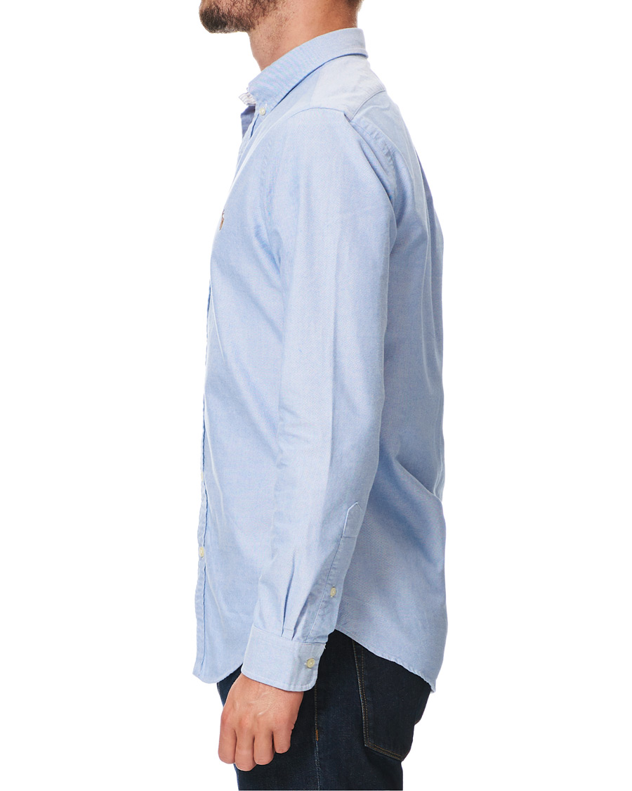 Herre | Skjorter | Polo Ralph Lauren | Slim Fit Contrast Oxford Shirt Light Blue