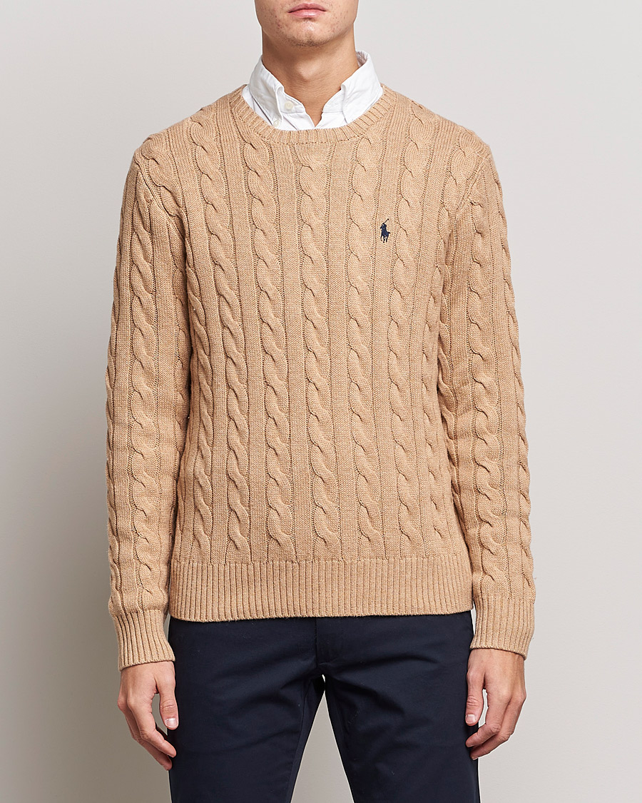 Herr |  | Polo Ralph Lauren | Cotton Cable Pullover Camel Melange