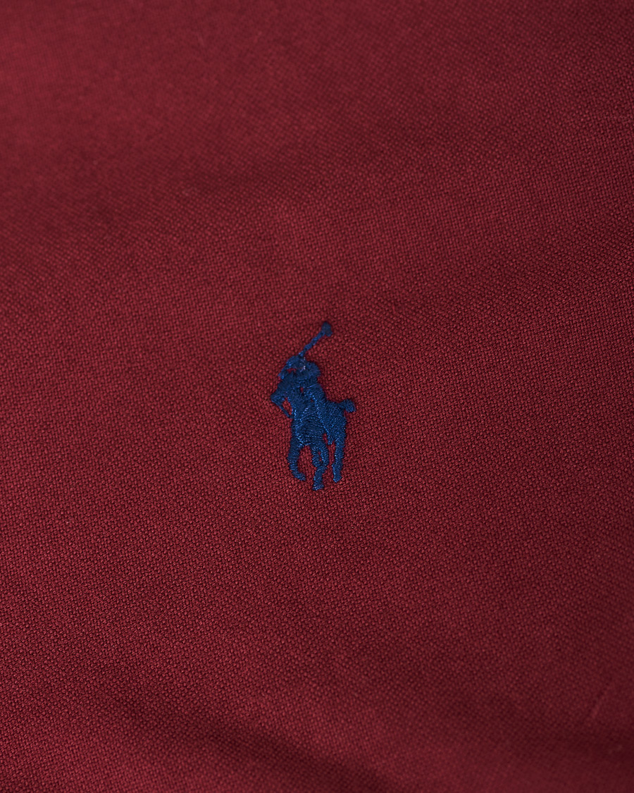 Herre | Skjorter | Polo Ralph Lauren | Slim Fit Garment Dyed Oxford Shirt Wine