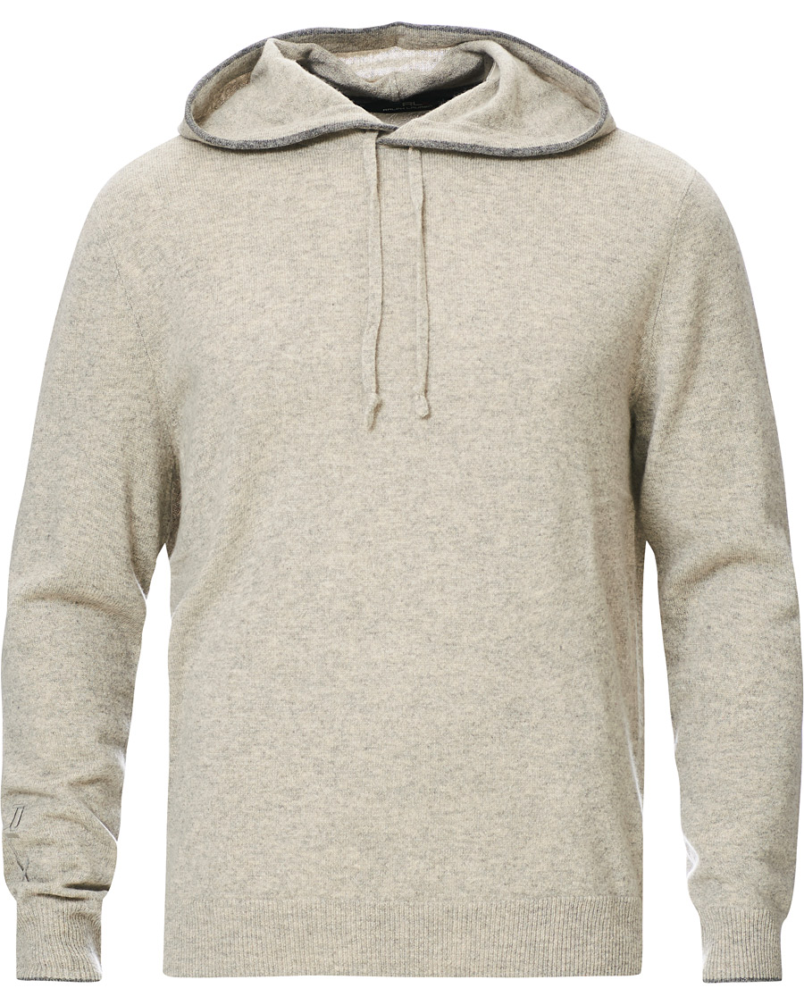 Herre | Trøjer | RLX Ralph Lauren | Washable Cashmere Hoodie Dark Sport Heather