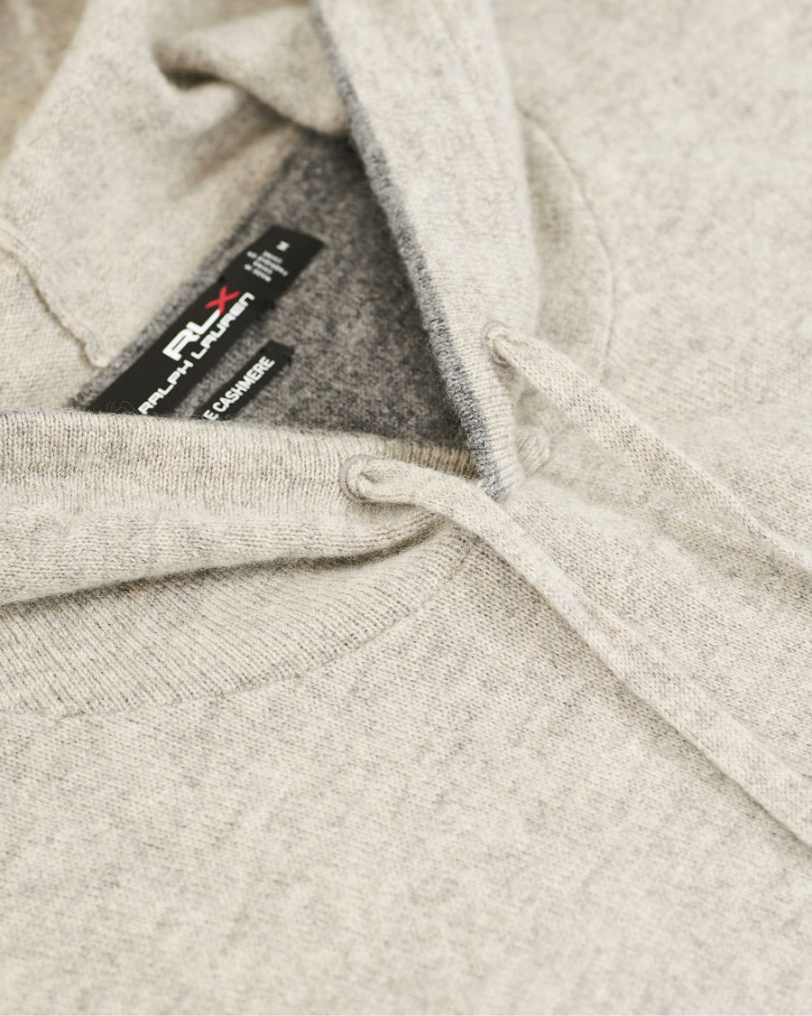 Herre | Trøjer | RLX Ralph Lauren | Washable Cashmere Hoodie Dark Sport Heather