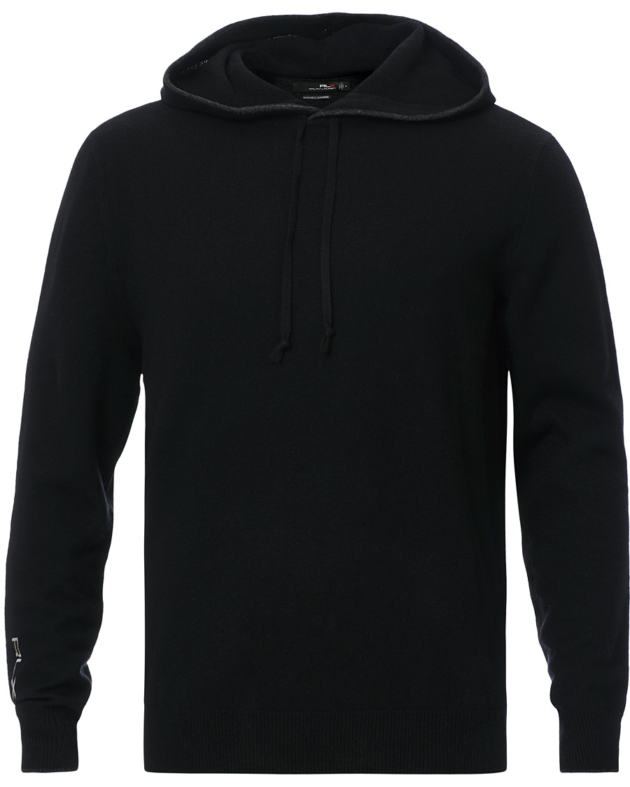 Herre | Trøjer | RLX Ralph Lauren | Washable Cashmere Hoodie Black
