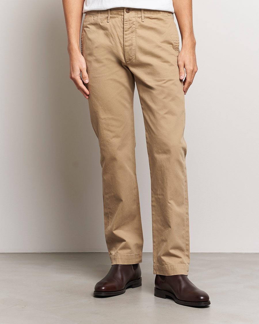 Herre | Bukser | RRL | Officers Flat Pant New Military Khaki