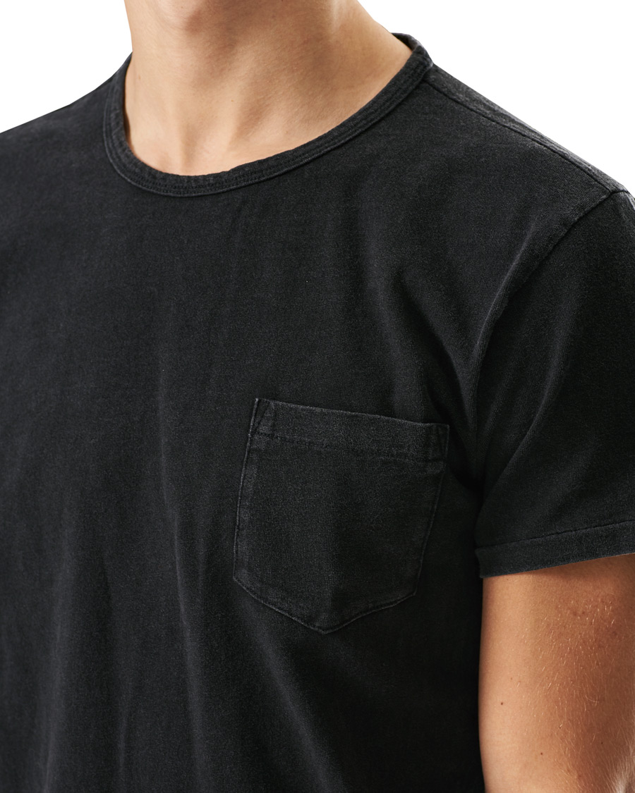 Herre | T-Shirts | RRL | Washed Pocket Tee Black Indigo