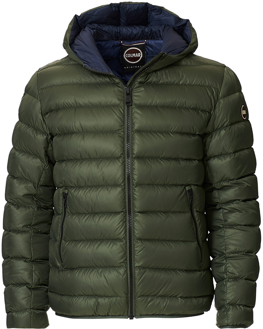 Herre | Jakker | Colmar | Concrete Down Hooded Jacket Matcha