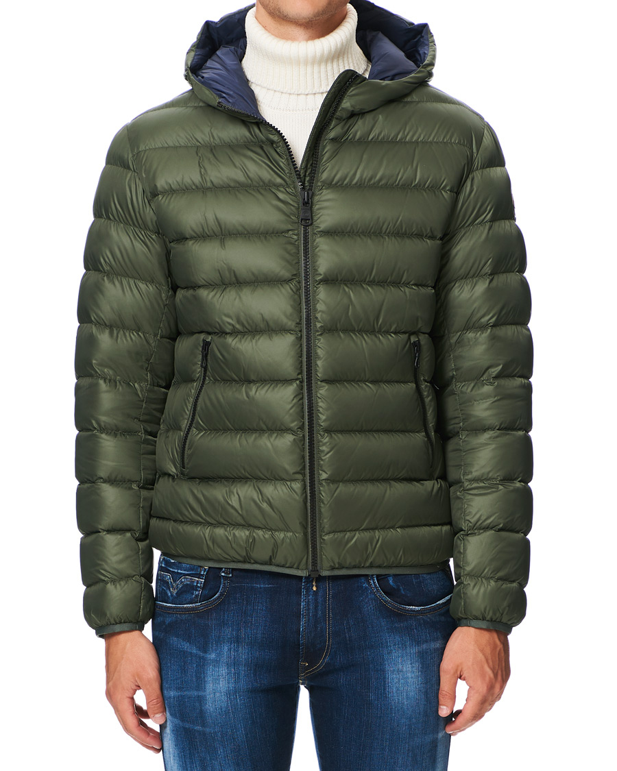 Herre | Jakker | Colmar | Concrete Down Hooded Jacket Matcha