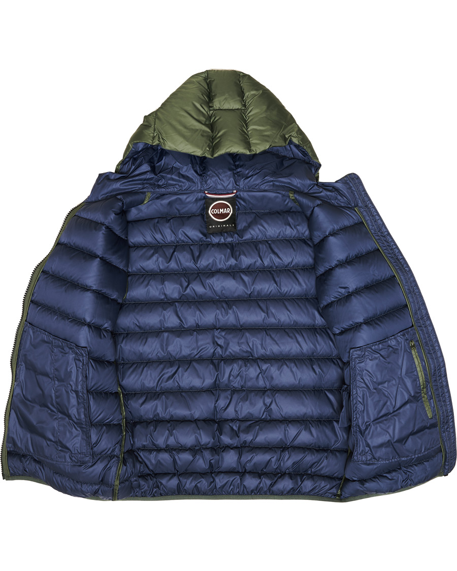 Herre | Jakker | Colmar | Concrete Down Hooded Jacket Matcha