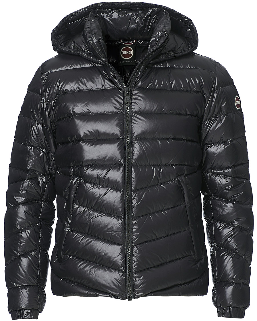 Herre | Jakker | Colmar | Blaze High Shine Down Hooded Jacket Black