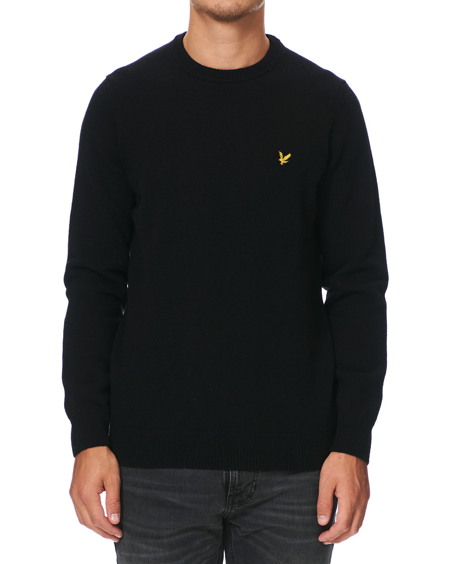 Herre | Trøjer | Lyle & Scott | Lambswool Crew Neck Pullover Black