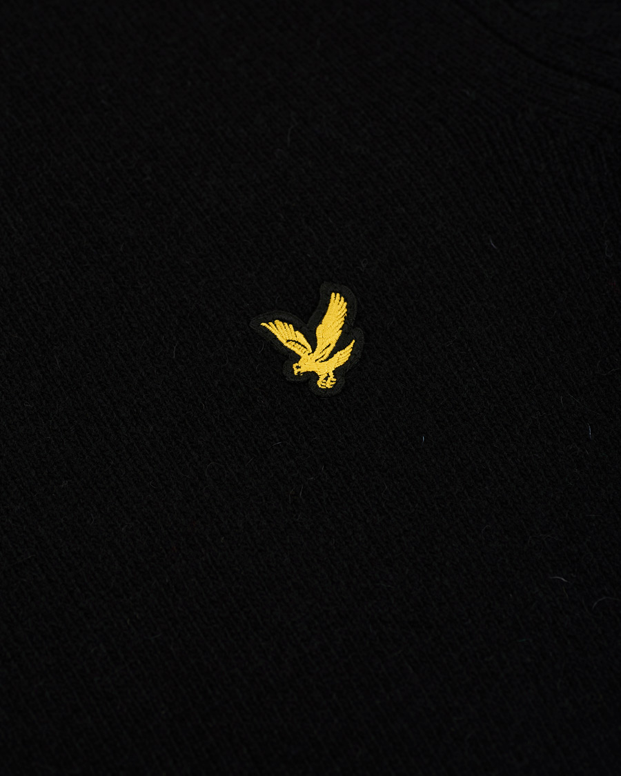 Herre | Trøjer | Lyle & Scott | Lambswool Crew Neck Pullover Black