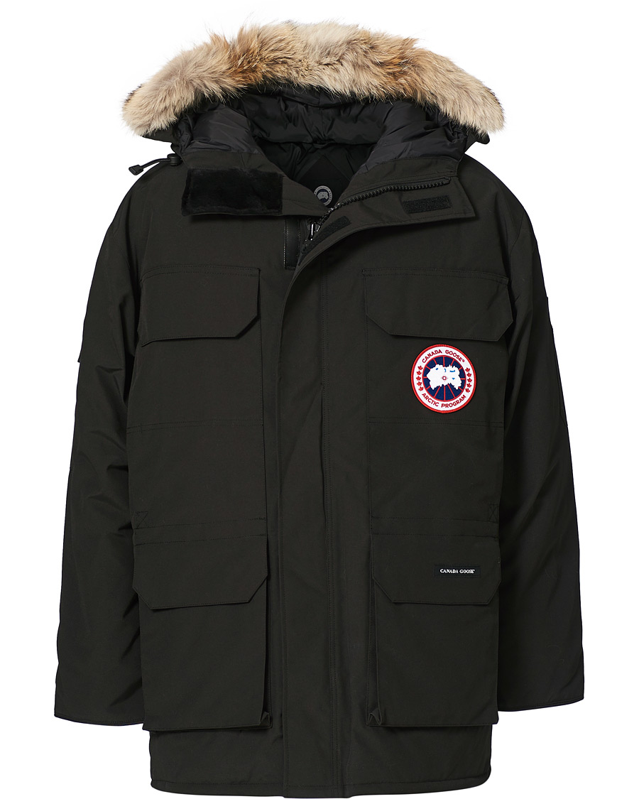 Figur gå Monet Canada Goose Expedition Parka Black - CareOfCarl.dk