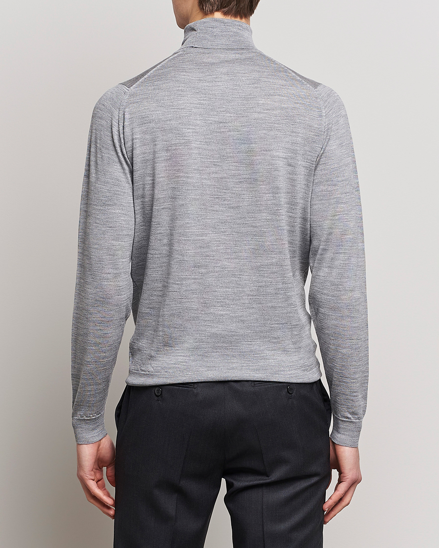 Herre | Trøjer | John Smedley | Cherwell Extra Fine Merino Rollneck Silver