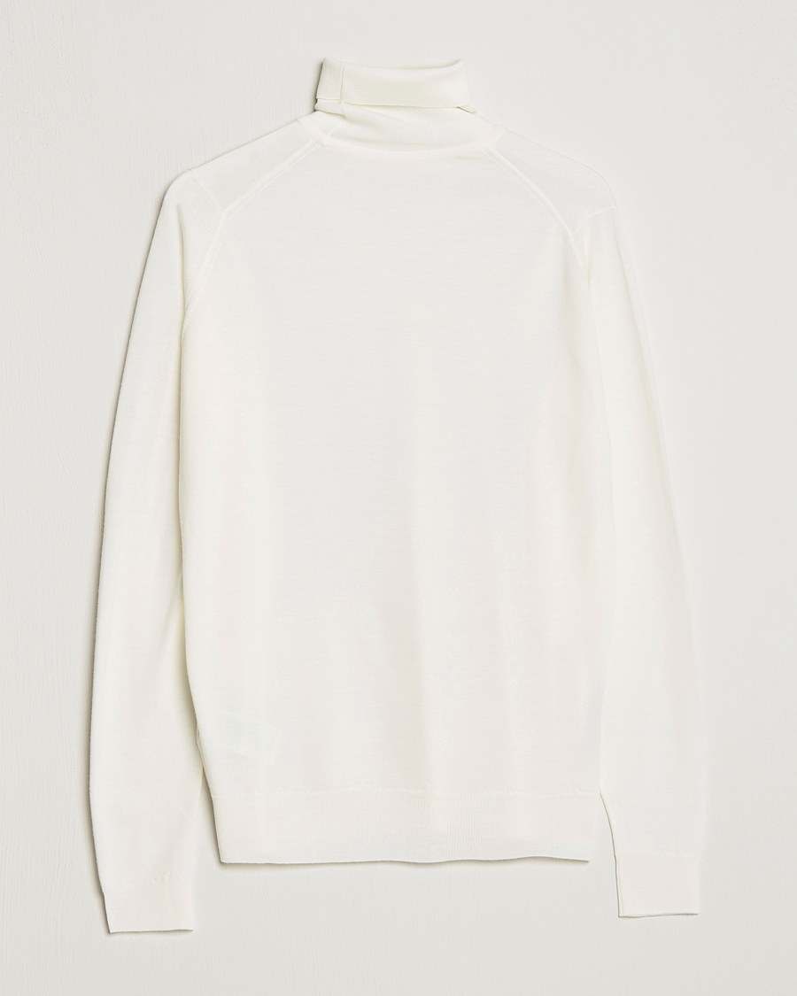 Herre | Trøjer | John Smedley | Cherwell Extra Fine Merino Rollneck Snow White