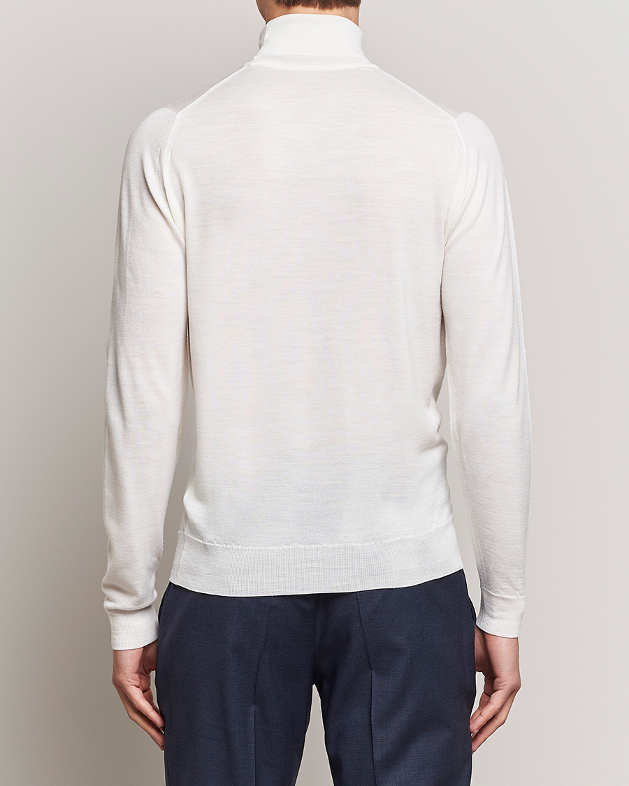 Herre | Trøjer | John Smedley | Cherwell Extra Fine Merino Rollneck Snow White