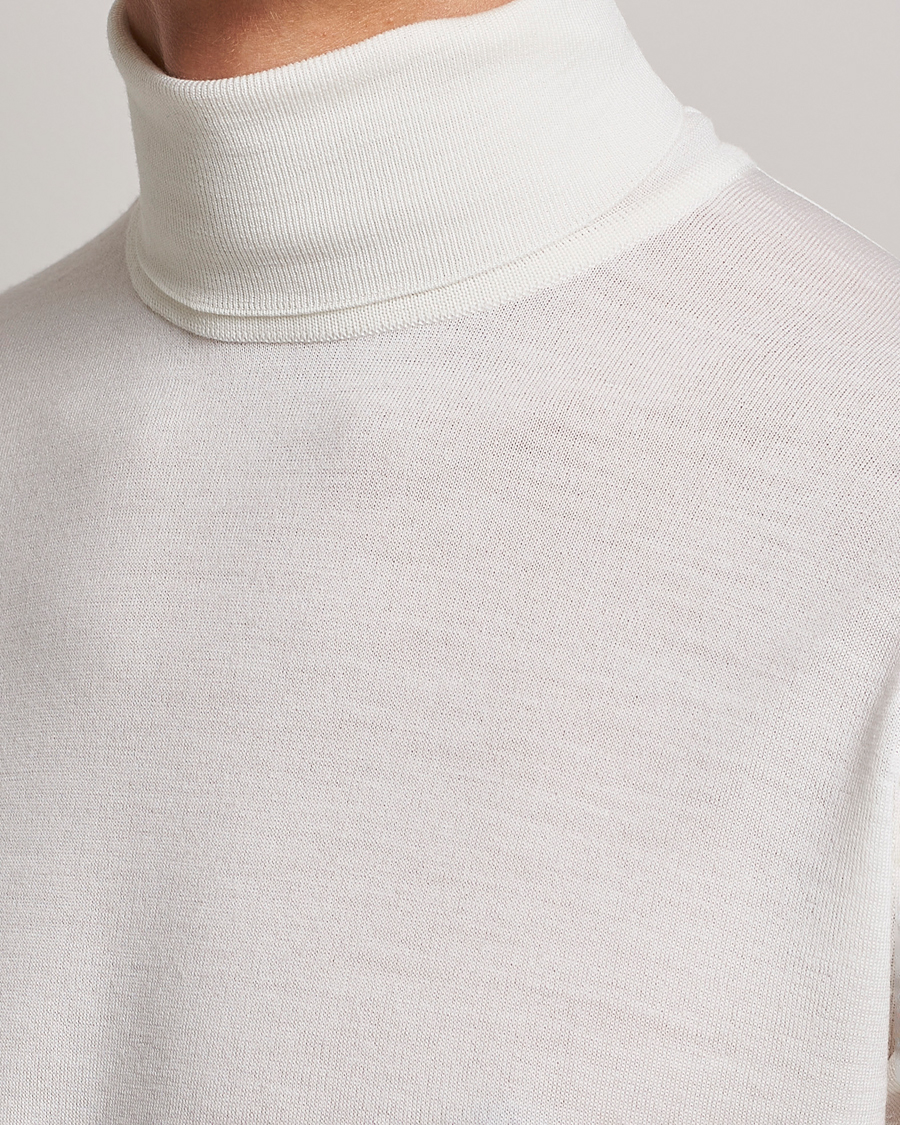 Herre | Trøjer | John Smedley | Cherwell Extra Fine Merino Rollneck Snow White