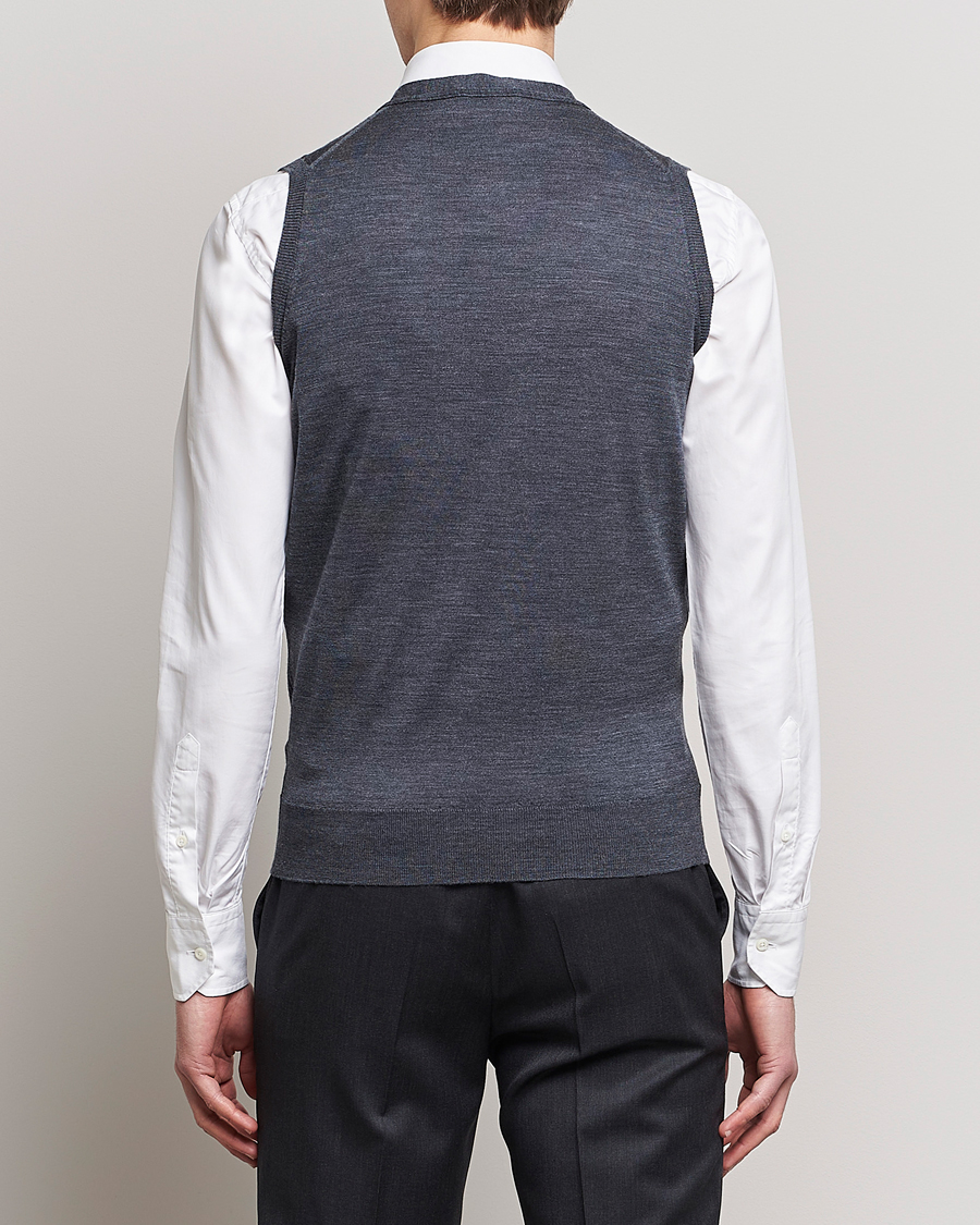 Herre | Trøjer | John Smedley | Huntswood Slim Fit Waistcoat Charcoal
