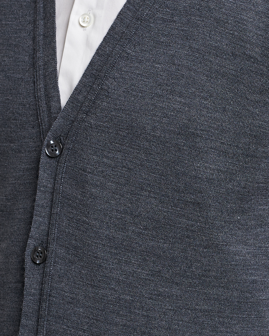 Herre | Trøjer | John Smedley | Huntswood Slim Fit Waistcoat Charcoal