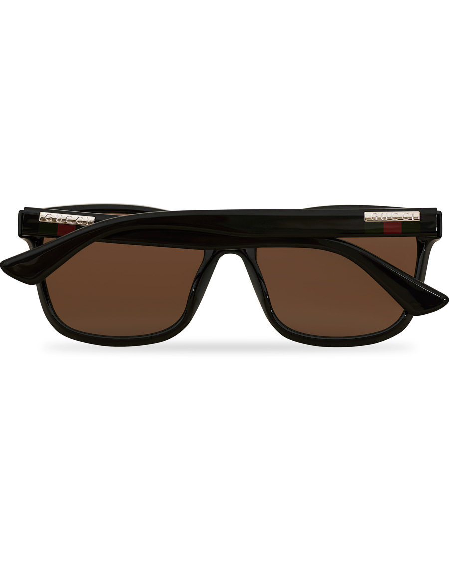 Herre | Gucci GG0746S Sunglasses Black/Brown | Gucci | GG0746S Sunglasses Black/Brown