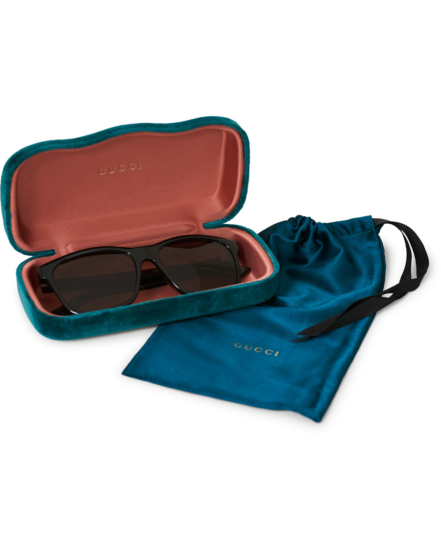 Herre | Gucci GG0746S Sunglasses Black/Brown | Gucci | GG0746S Sunglasses Black/Brown