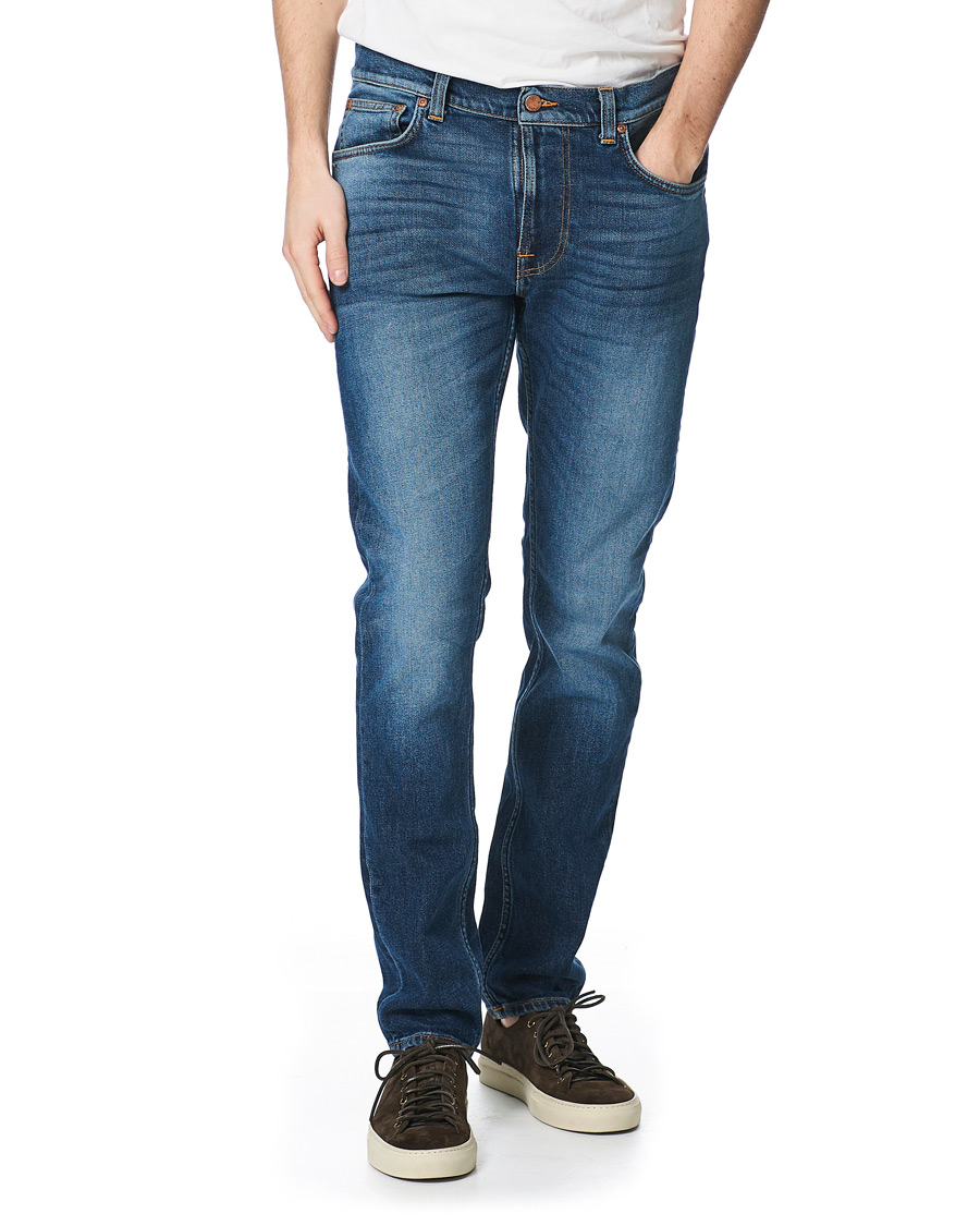 Herre | Jeans | Nudie Jeans | Lean Dean Stretch Jeans Dark Sharp Twill