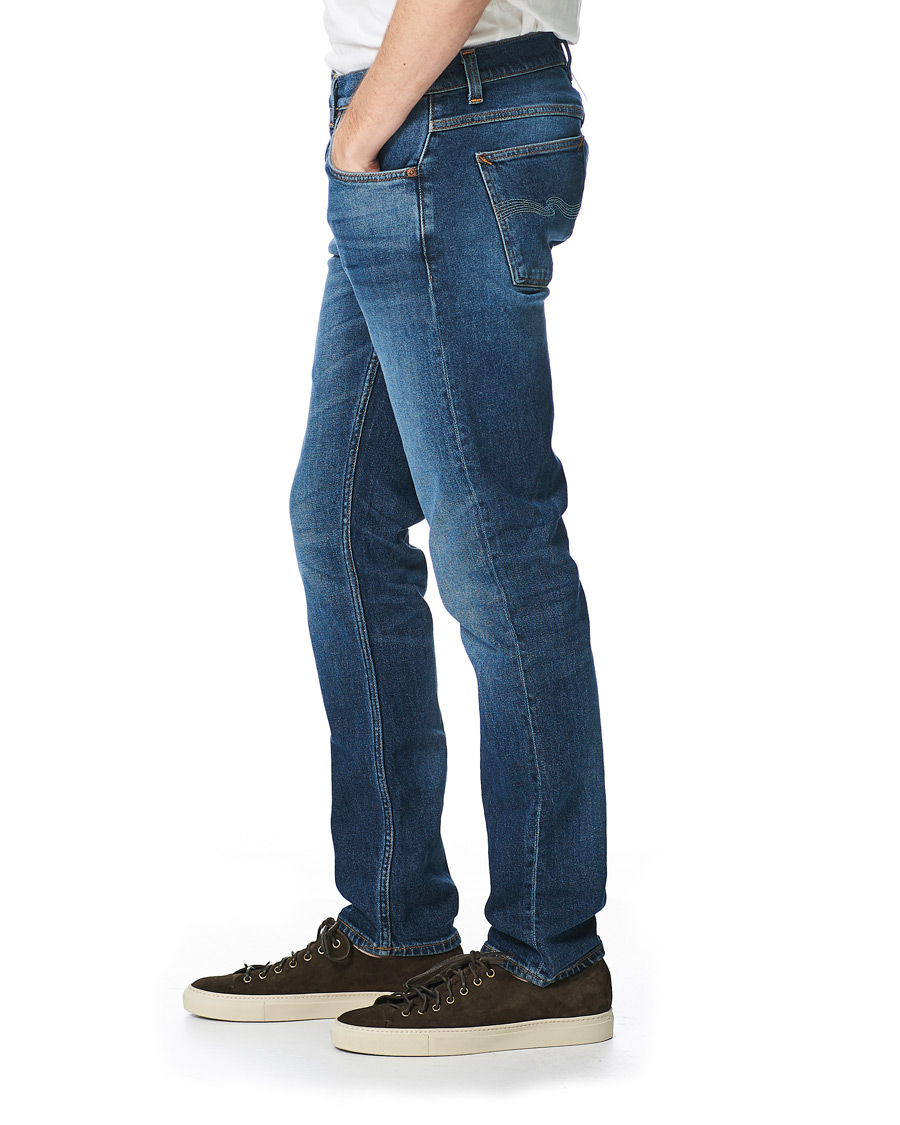 Herre | Jeans | Nudie Jeans | Lean Dean Stretch Jeans Dark Sharp Twill