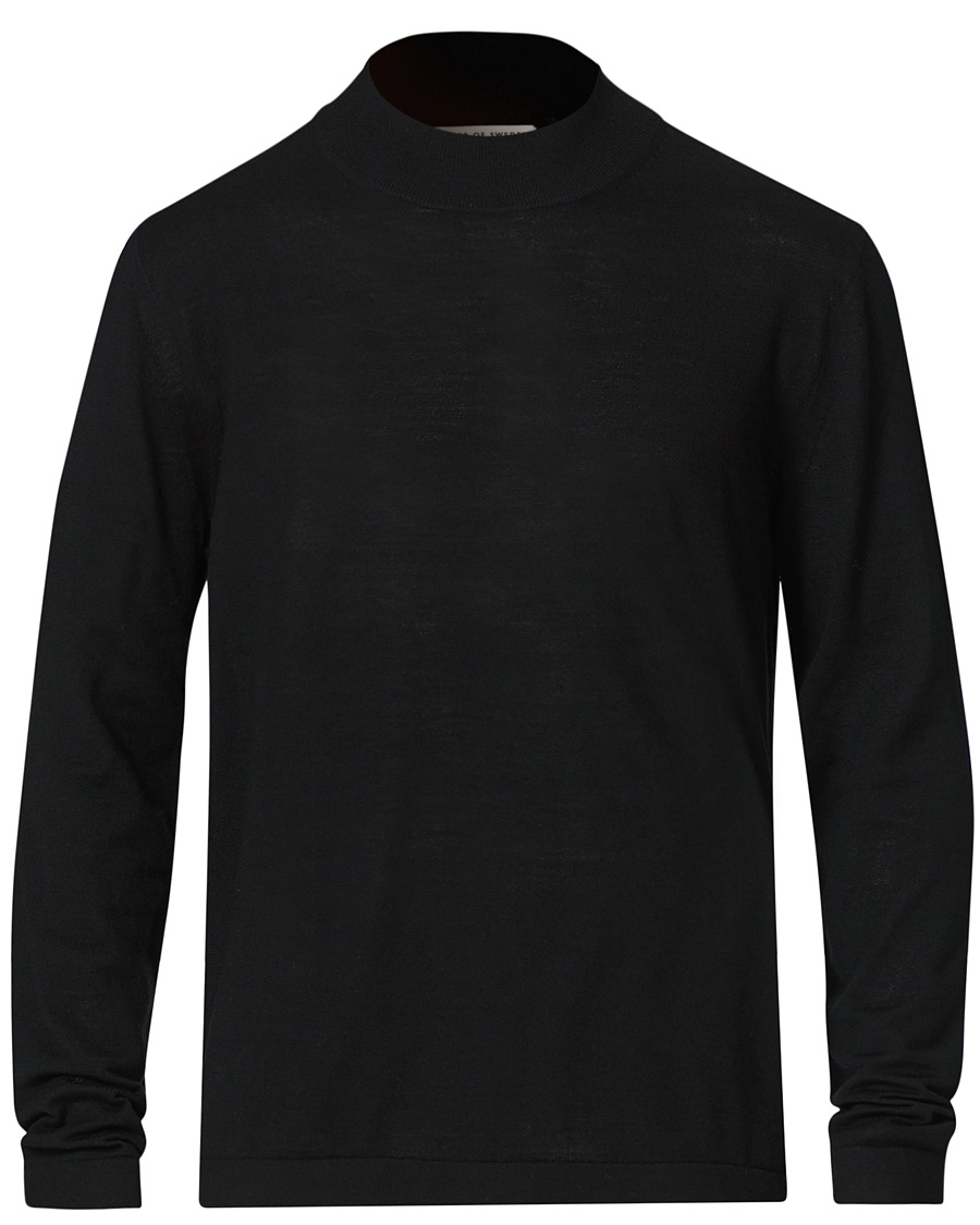 Herre | Trøjer | Tiger of Sweden | Tern Wool Merino Mockneck Black