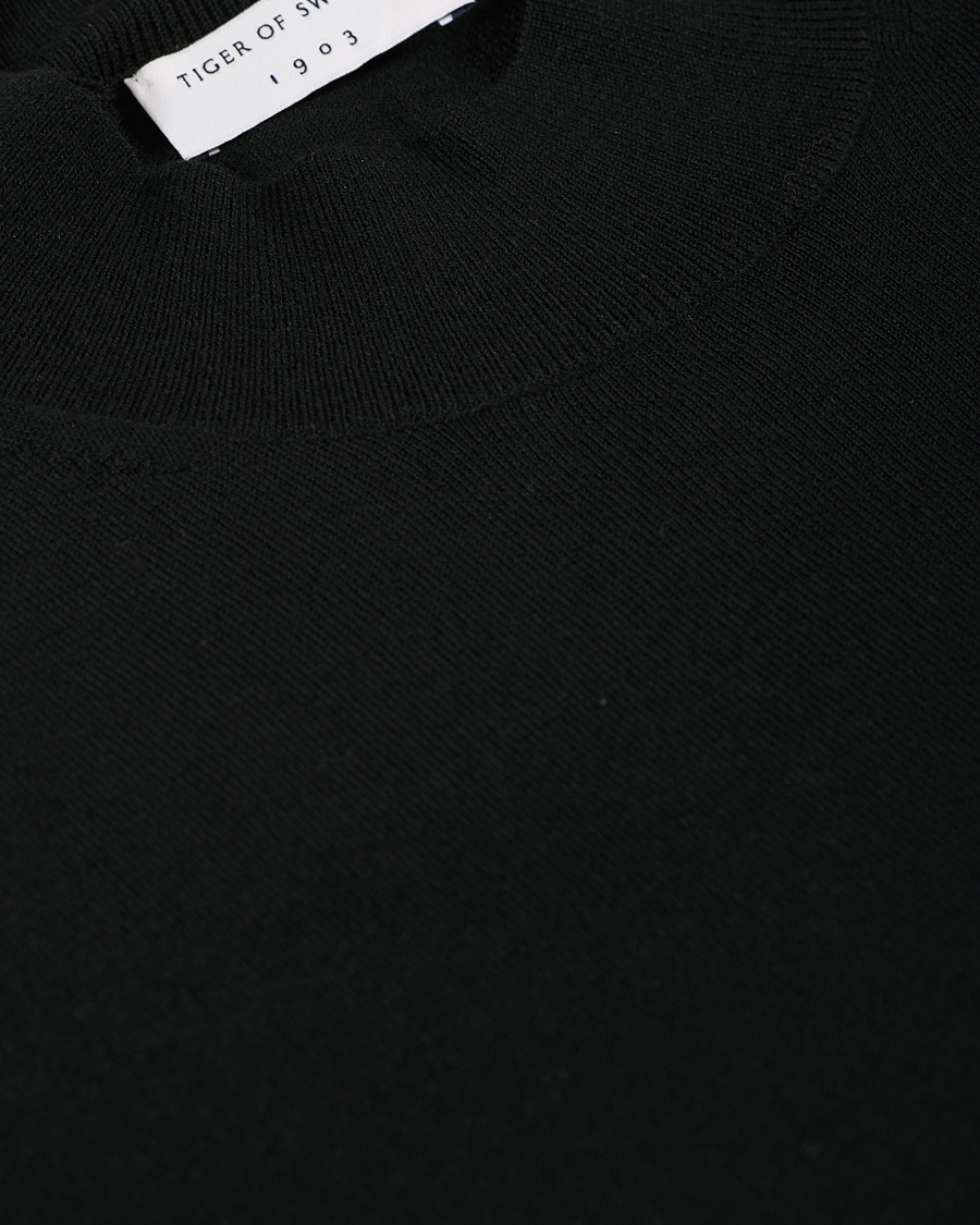 Herre | Trøjer | Tiger of Sweden | Tern Wool Merino Mockneck Black
