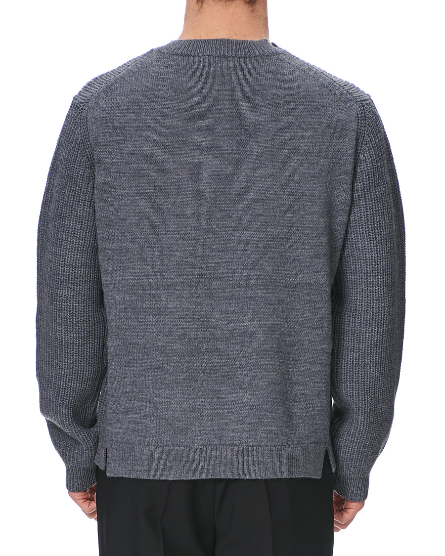 Herre | Trøjer | Tiger of Sweden | Puffin Wool Merino Crew Neck Grey