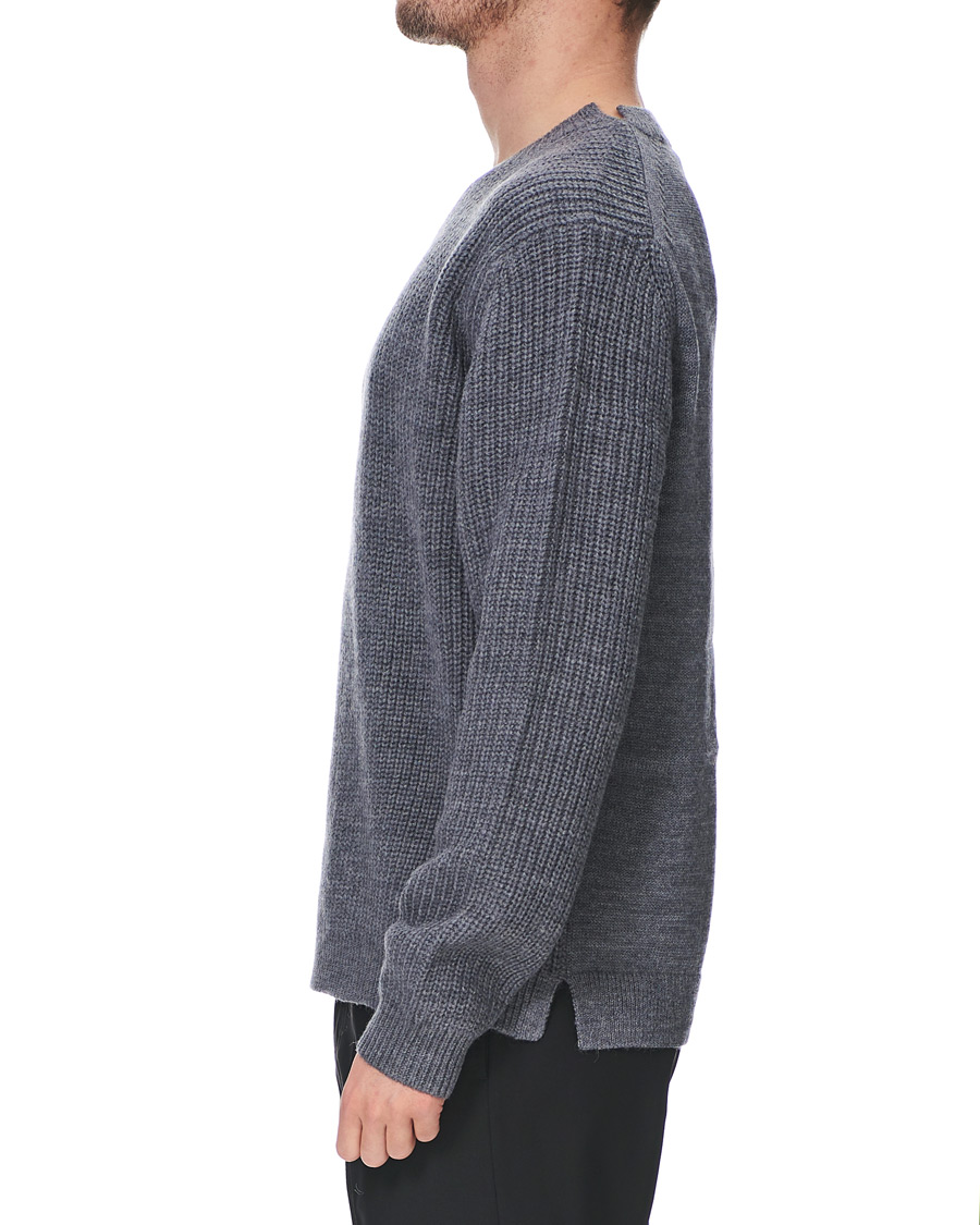 Herre | Trøjer | Tiger of Sweden | Puffin Wool Merino Crew Neck Grey