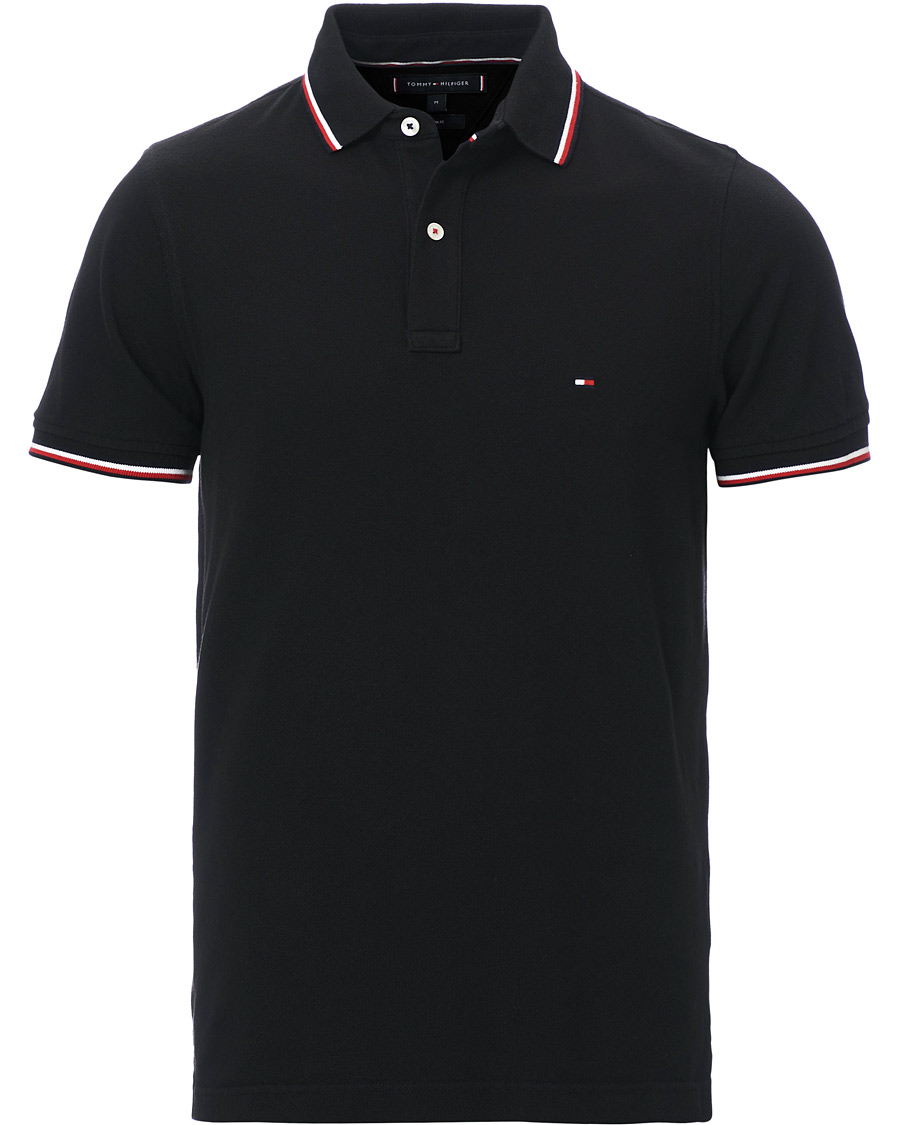 Herre | Polotrøjer | Tommy Hilfiger | Slim Fit Tipped Polo Black